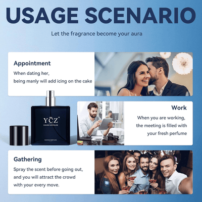 YCZ Cologne Midnight Marine Eau De Parfum